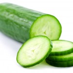 cucumber on the white background